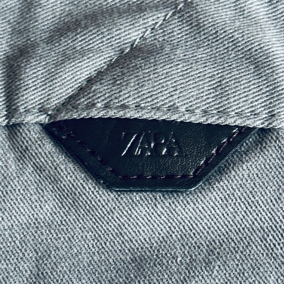 Zara Man Slim Fit Chino Stretch Travel Pants Grey Gray Size 36 - Picture 6 of 10